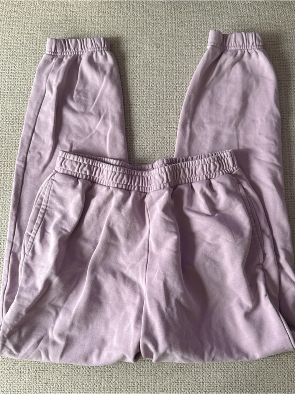Gymshark Lilac Light Pink Elastic Waist Joggers